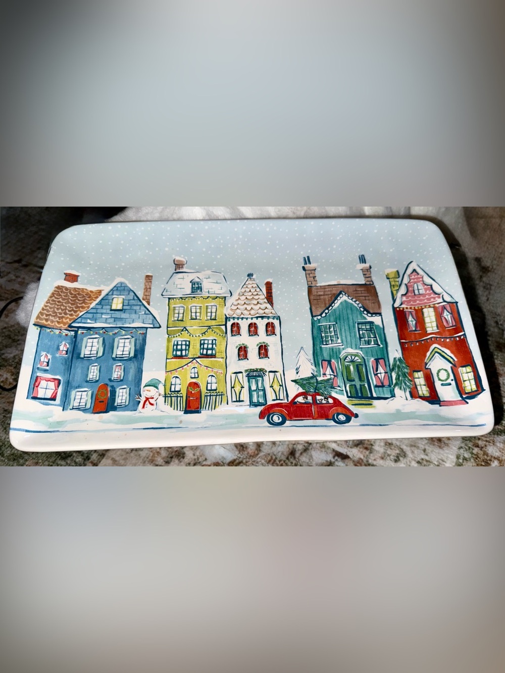 Pier 1 Holiday Village Platter